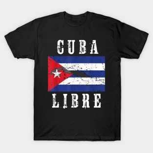 Cuba Libre Cuban Flag T-Shirt